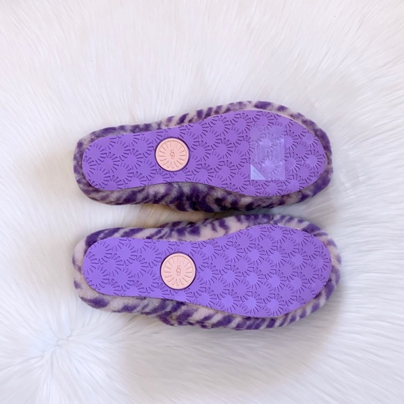 zebra print ugg slides